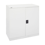 INITIATIVE STATIONERY CUPBOARD 2 SHELVES 1015 X 910 X 450MM WHITE CHINA
