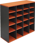 Rapid Worker Pigeon 20 Hole Storage Unit Cherry  Ironstone