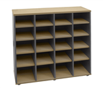RAPID WORKER PIGEON HOLE UNIT 1040 X 1040 X 380MM BEECHIRONSTONE