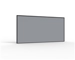 30MM SHUSH30 SCREENS 1500MM W X 900MM H X 30MM T GREY FABRIC WITH BLACK PC FRAME