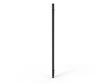 SHUSH30 JOINING POLES 1330MM H X 30MM W X 30MM D BLACK SATIN