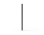 SHUSH30 JOINING POLES 900MM H X 30MM W X 30MM D BLACK SATIN