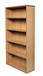 RAPID VIBE BOOKCASE 4 SHELF 900 X 315 X 1800MM BEECH