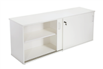 RAPID VIBE CREDENZA SLIDING DOOR LOCKABLE 1800 X 450 X 730MM WHITE