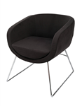 Splash Cube Lounge Chair Charcoal