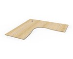 RAPIDLINE CORNER WORKSTATION DESK TOP 1800 X 1800 X 750 NATURAL OAK