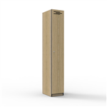 1 Door Melamine Locker Natural Oak