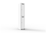 2 Door Melamine Locker Natural White