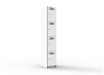4 Door Melamine Locker Natural White