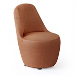 MYK SINGLE LOUNGE CHAIR  RUST FABRIC  COMFY ACCENT SEATING