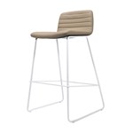 PIXEL HIGH STOOL  730MM SEAT HEIGHT  AMBERNAVY PU